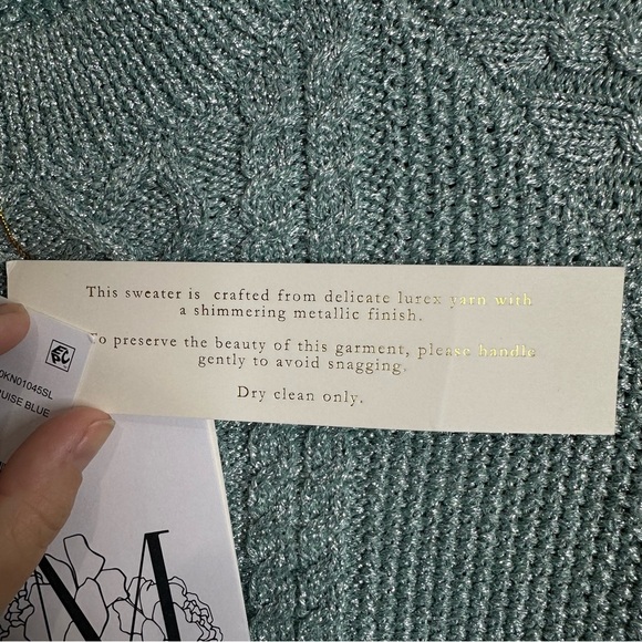 Mestiza New York Enya Sweater short sleeve cable knit top XS - Picture 7 of 10